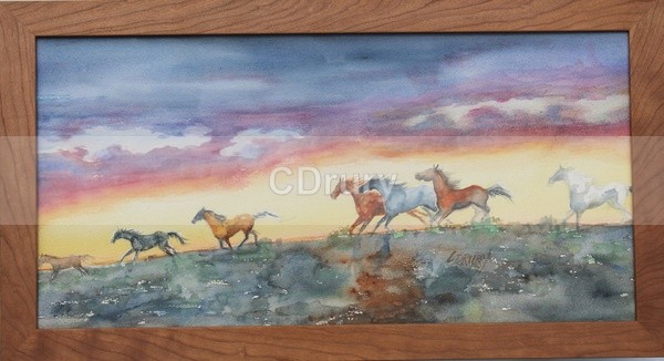 Running Against the Wind - Watercolor