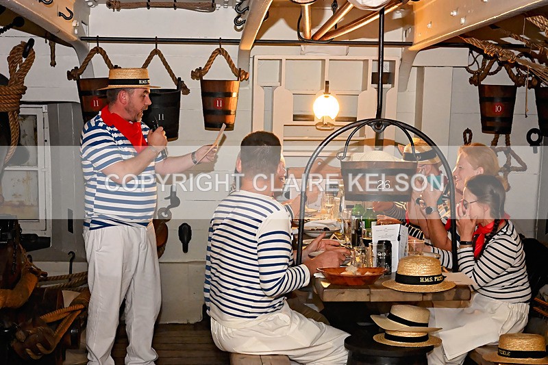 HMS PICKLE-85 - PICKLE NIGHT HMS WARRIOR 1860