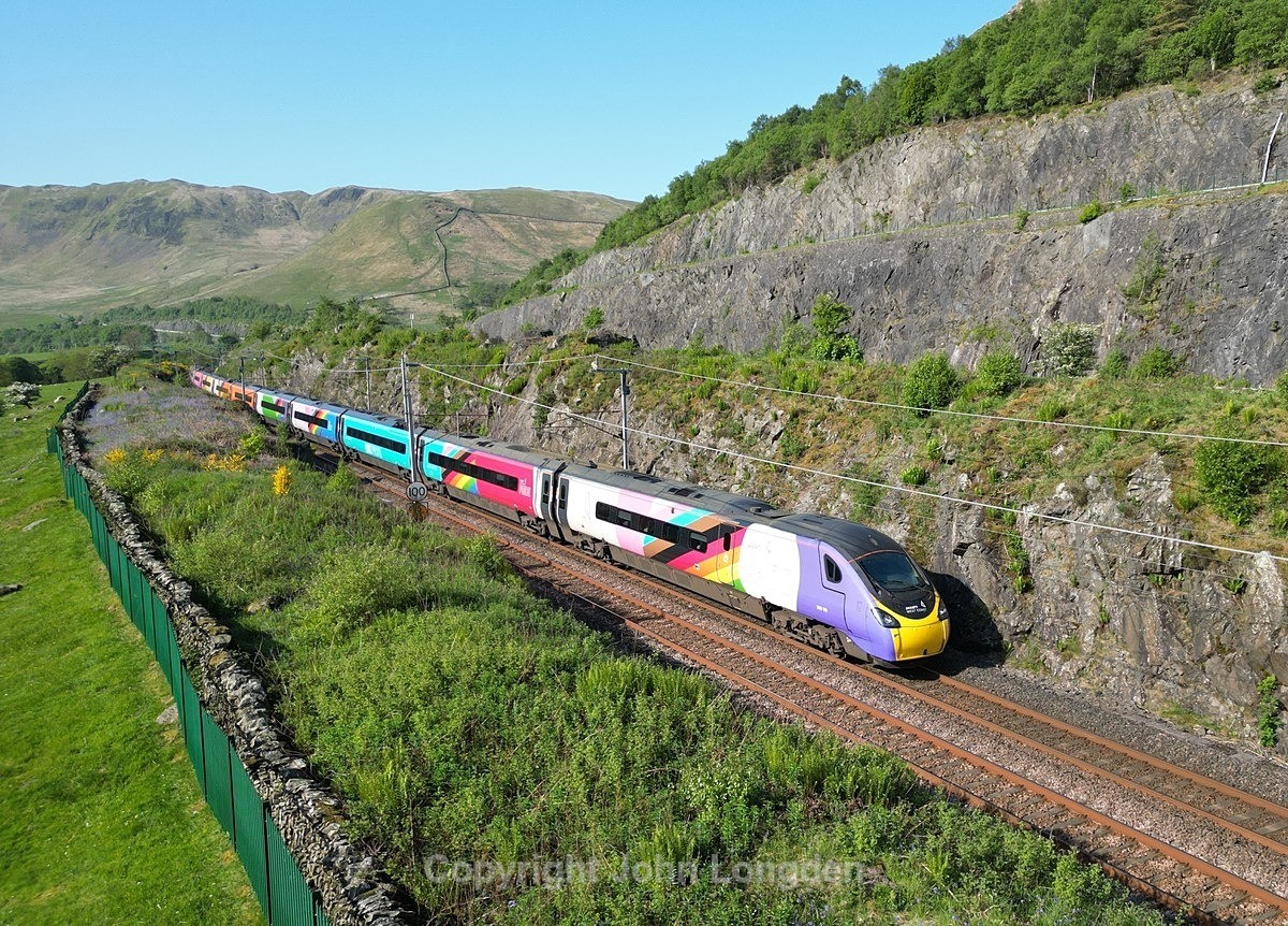 JL - 26.5.23 390119 1S36 06:05 Birmingham NS - Edinburgh, Tebay S - West Coast Main Line (north to south)