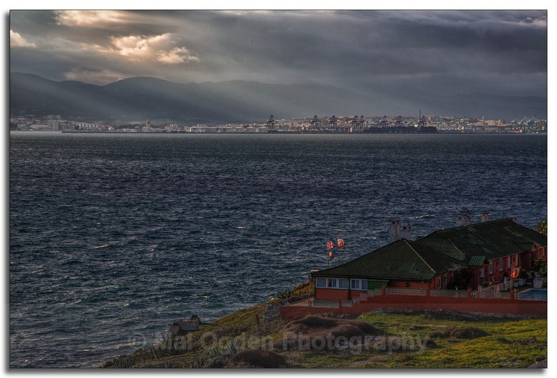 Gibraltar looking towards Algeciras - Spain