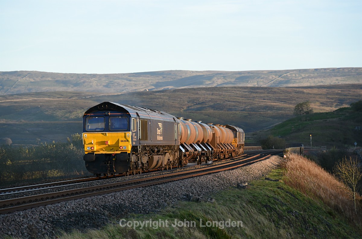 JL - 9.10.18 66304 & 66428 3J11 Carlisle - Carlisle, Lunds - Lunds - Northbound