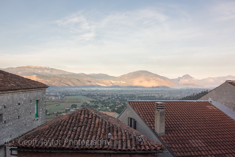 Padula Hotel view, dusk - Naples, Padula & Northern Calabria