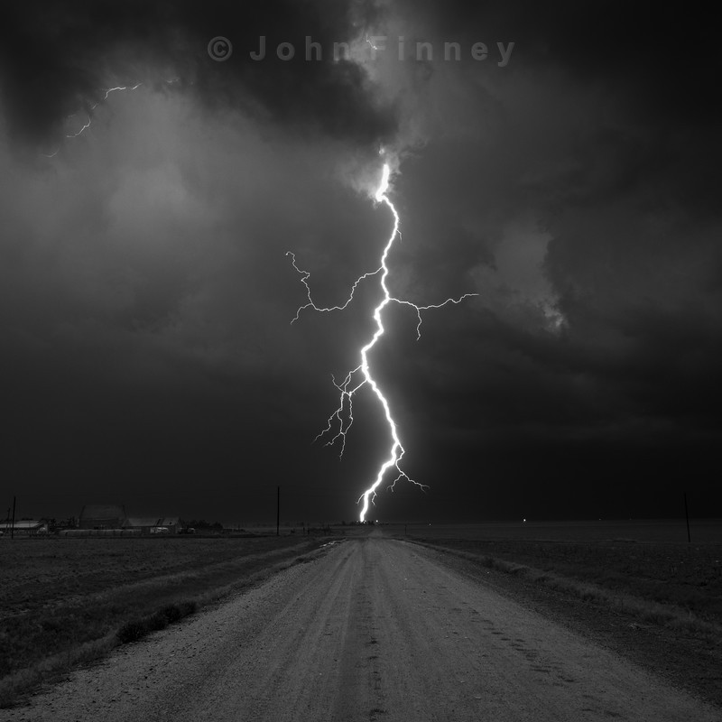 Kanorado Lightning Kansas - Extraordinary Black-and-white Photographs