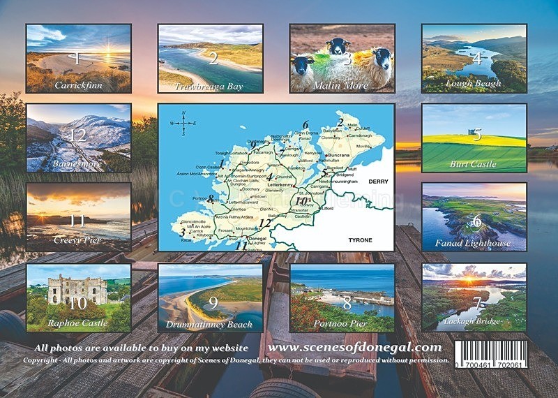 16 Back 2027 - 2027 Scenes of Donegal Calendar
