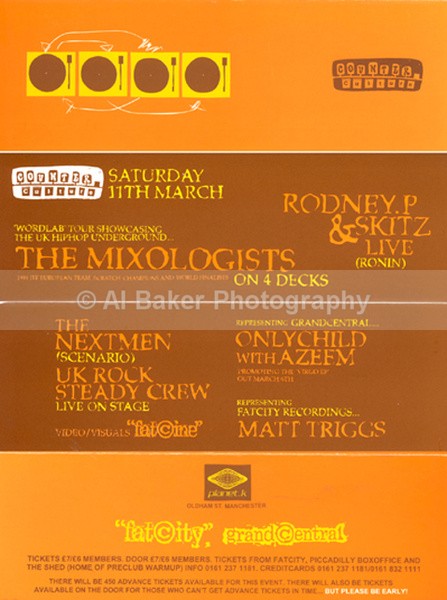00 flyer - Counter Culture @ planet k manchester 11.03.00
