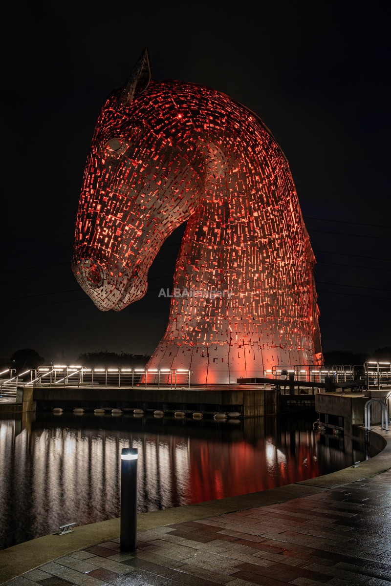 The Kelpies at Night - My Scotland - The Architecture