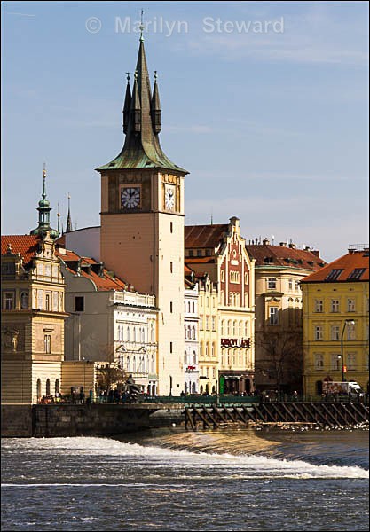 Prague across river Vltava - Prague to Berlin along the Elbe river