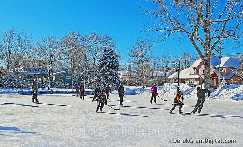 Pond Hockey Rothesay Common New Brunswick Canada - Sport & Recreation