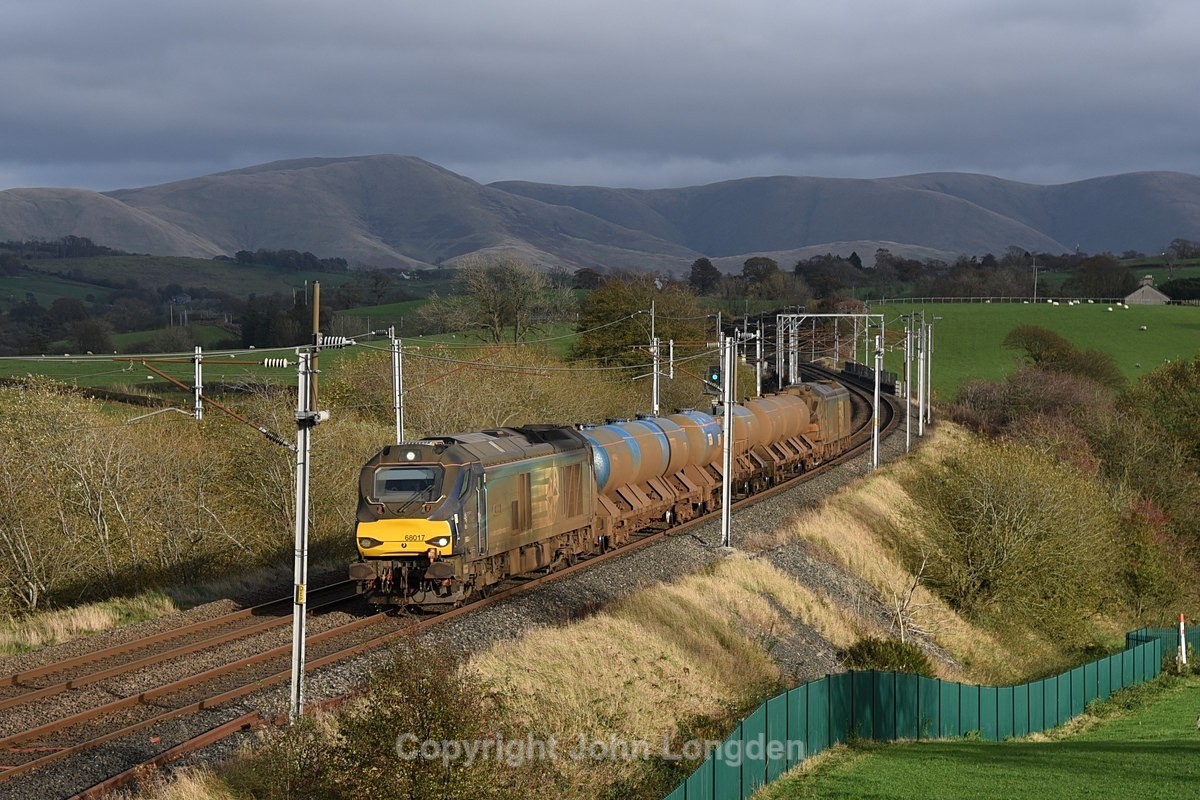 JL - 28.10.22 68017  3J11 Carlisle - Carlisle, Docker - West Coast Main Line (north to south)