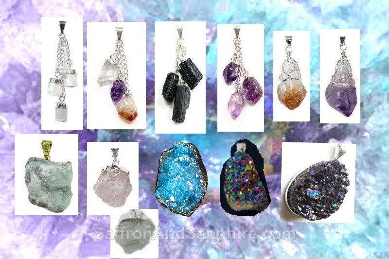 Rough Crystal Pendants