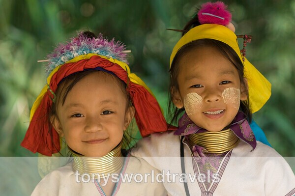 Long neck Children, Chiang Mai, Thailand - Children