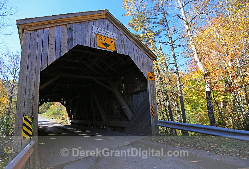 Trout Creek # 5 Covered Bridge - Covered Bridges of New Brunswick