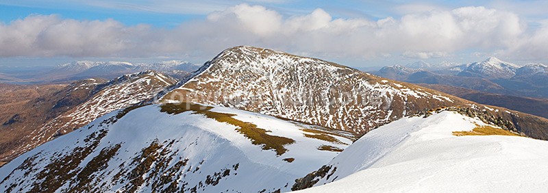 Beinn Eunaich from Beinn a Chochuill, Argyll & Bute - Panoramic format