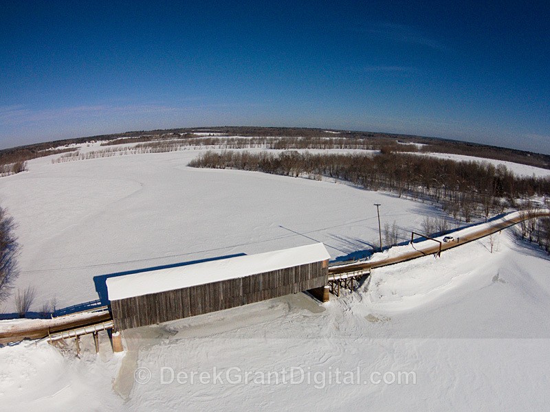 Long Creek #1 Covered Bridge Codys Queens County New Brunswick Canada - Covered Bridges of New Brunswick