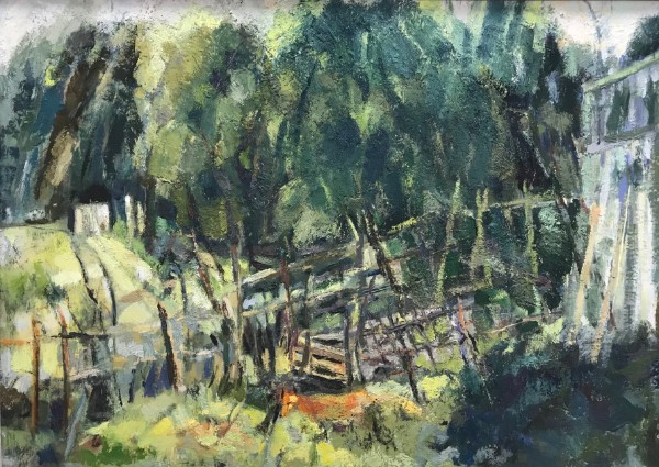 Kate Hajducka  foxes cross the allotment - Summer Exhibition 2024