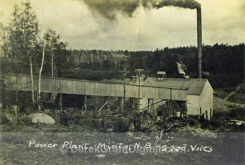 Minto Power Plant 2200 Volts New Brunswick Canada - Historic New Brunswick