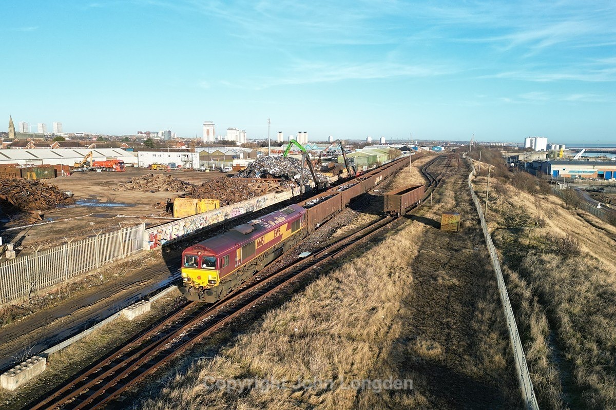 JL - 6.2.25 66151 6V33 Sunderland Ward Bros - Cardiff Tidal - Latest shots