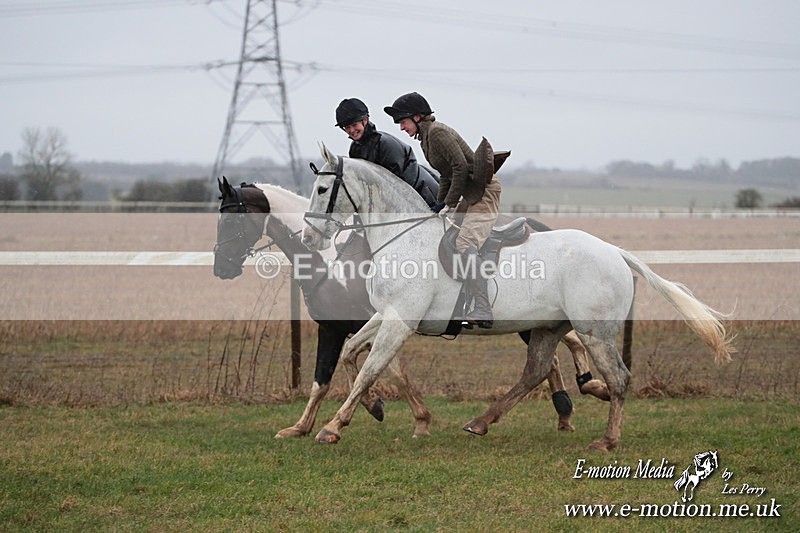 PtP 260125 242 - Cocklebarrow Point-to-Point racing with the Heythrop Hunt 26/01/25