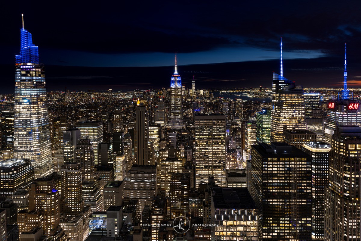 New York City skyline at night - New York