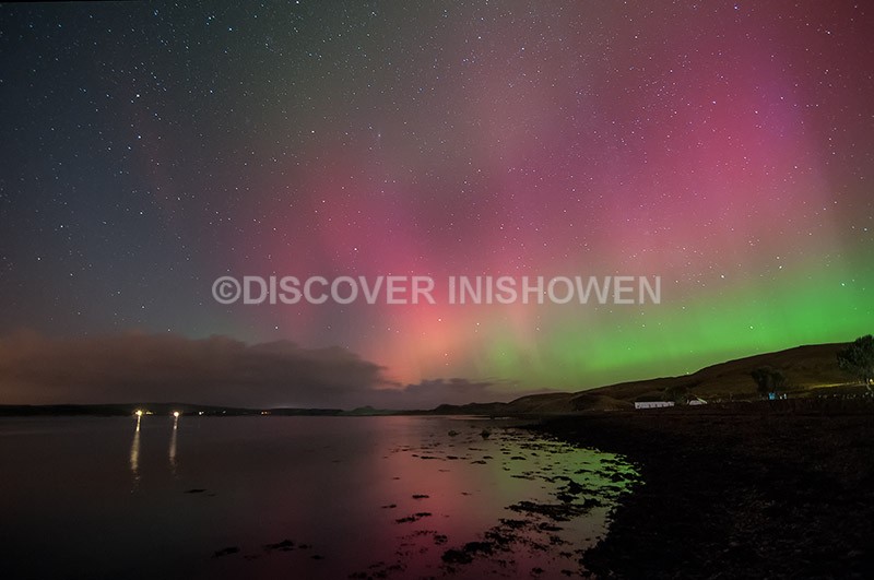 Lagg and Trawbreaga Bay - Aurora Borealis (Northern Lights)