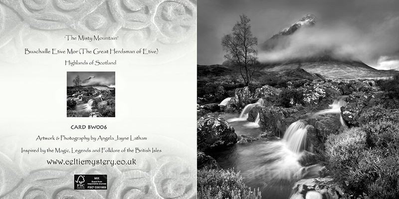 BW006 The Misty Mountain, Rannoch Moor - Scotland in Black & White
