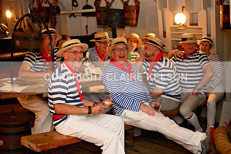 HMS PICKLE-143 - PICKLE NIGHT HMS WARRIOR 1860