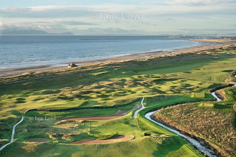 3rd hole and Cartgate bunkers - Prestwick Golf Links