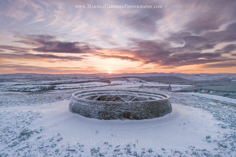 Snowy Sunrise at Grianan - Ireland by Day