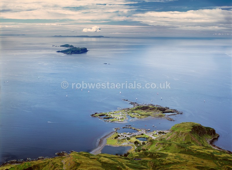 aerial pictures of Scotland west coast slate Islands of Easdale