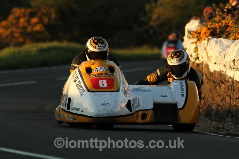 Gary Bryan / Jamie Winn Baker / GBM UK / Drury Eng / Bass Tyres - Monday Practice - Sidecars