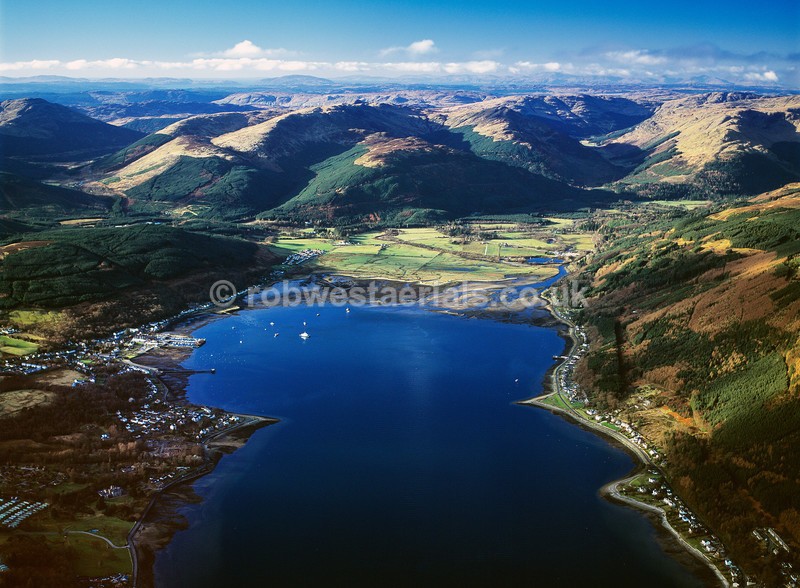aerial pictures of Scotland west coast sea lochs