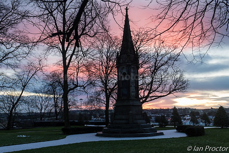 Sunrise in Castle Gardens, Lisburn. - County Antrim