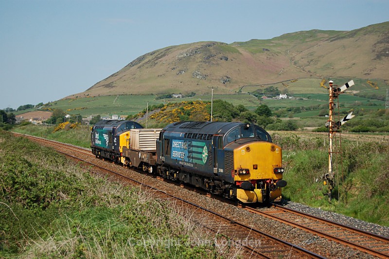 JL - 12.5.16 37606 37716 6C51 Sellafield - Heysham, Kirkstanton - Cumbrian Coast (north to south)