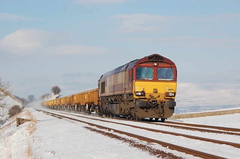 22.1.13 - 66102 6K05 Carlisle - Crewe, Bull Gill - Bull Gill