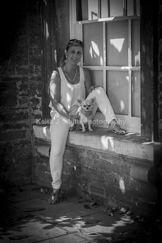 0KJS4074-BW - Linda's Portrait Pre Wedding shoot.