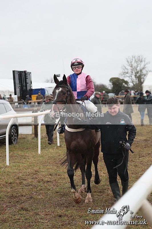 PtP 260125 181 - Cocklebarrow Point-to-Point racing with the Heythrop Hunt 26/01/25