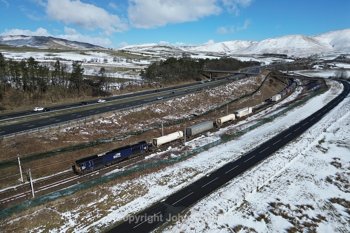JL - 10.3.23 66122 4M27 Mossend - Daventry, Beckfoot - West Coast Main Line (north to south)