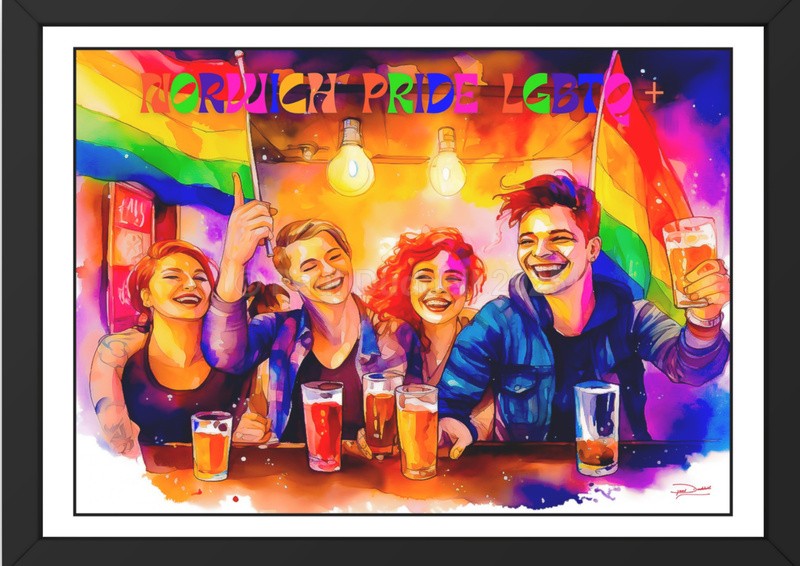 Spectrum of Joy, Pride Day Paintings by Paul Duddell, Whispers & Strokes - Artist, Painter, and Photographer