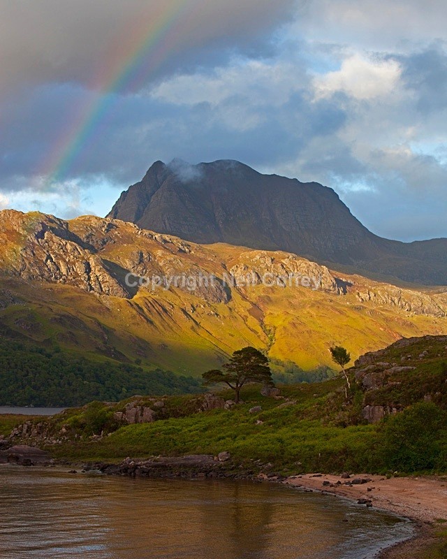 Slioch, Loch Maree, Highland - Portrait format