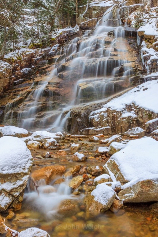 Winter Arrives at Cloudland Falls II - White Mountain National Forest and Northern New Hampshire