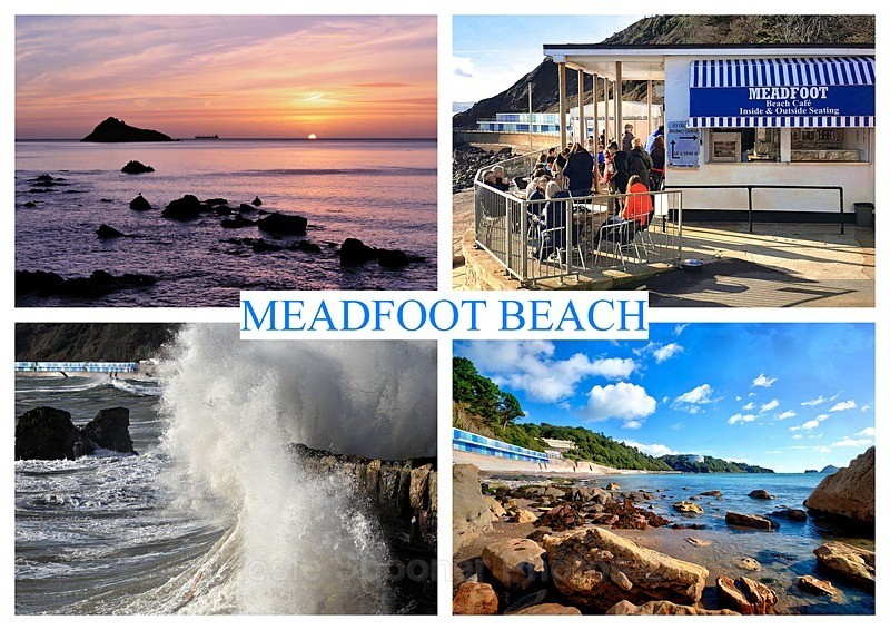 No stock RSP027 Meadfoot Beach postcard - Meadfoot Beach Postcards