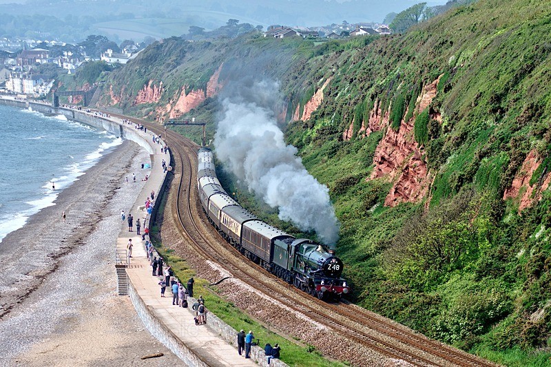 NEW RSPO65 - Train postcards in Teignmouth and Dawlish