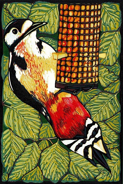 Free Lunch II - Reduction Linocuts