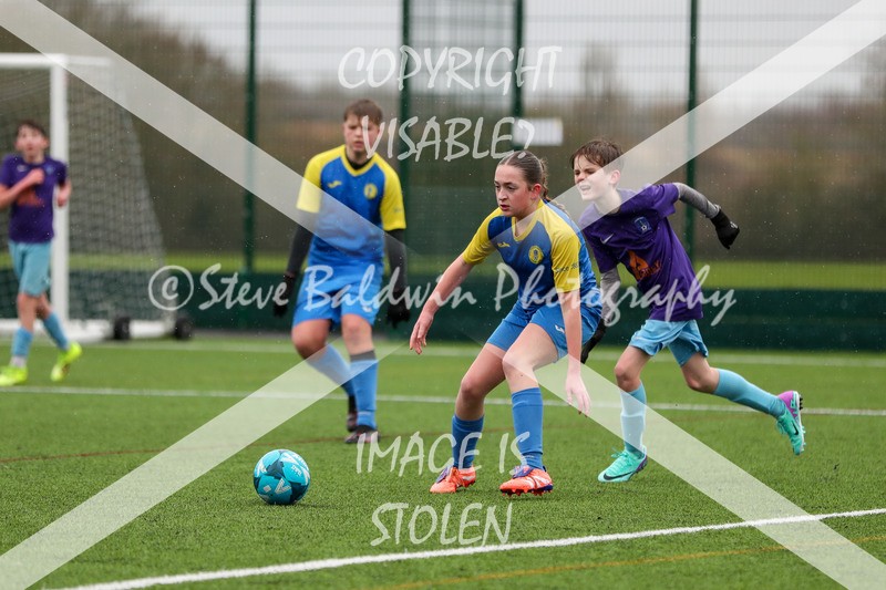 1DX20771 - 2026-02-15 FC Abbey Meads U13 Purple V Royal Wootton Bassett Town Youth U13 Yellow