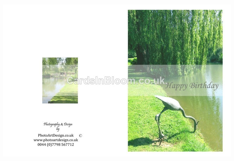 007 Flamingo sculpture - Happy Birthday - Birthday