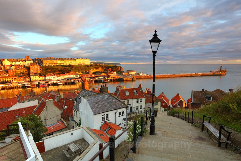 View of Whitby from the 199 steps.      ref4290 - North Yorkshire and Cleveland