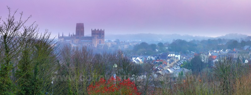 Misty Evening at Durham. - County Durham