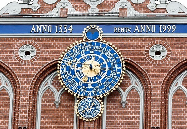 Riga-Astronomical clock - Scandinavia and The Baltics