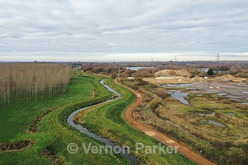 River Nar, Nar Valley Pentney - Ariel Landscapes