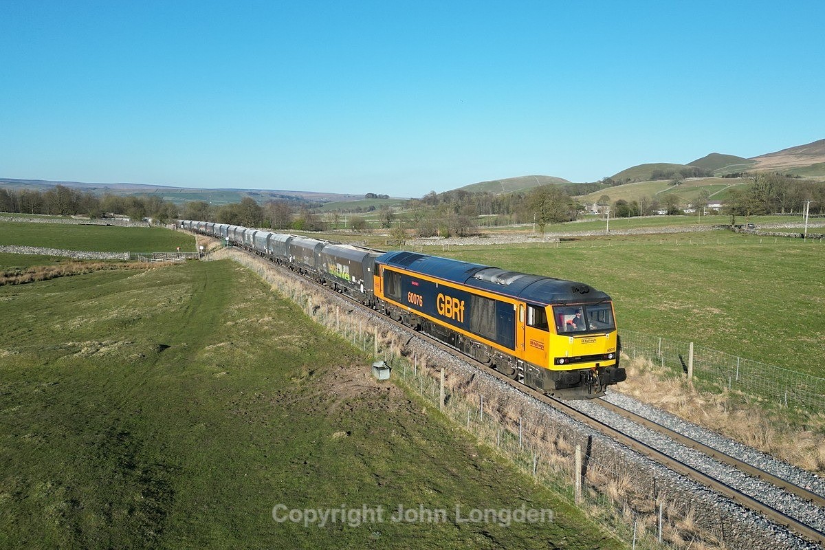 JL - 10.4.25 60076 6D31 Rylstone - Hull Dairycoates, Whittakers Barn - Latest shots